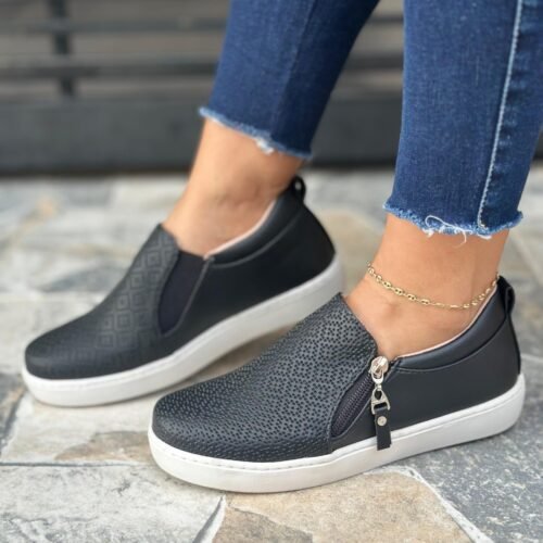 Mocasín para Mujer con Cierre en diseño elegante y funcional