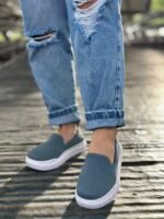 Mocasín Lila de Piel Premium en Color Lila