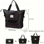 Bolso Plegable impermeable y extensible en color negro o morado