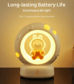 Lámpara de Gato / Conejo de silicona con sensor táctil, luz nocturna recargable y diseño adorable