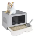 Sube una imagen del producto con el texto alternativo: Arenera Para Gato Tapa Pegada Plegable - Diseño portátil y fácil de limpiar.