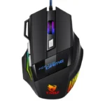Mouse Gamer RGB X7 - Diseño ergonómico con luz LED y estilo retroiluminado