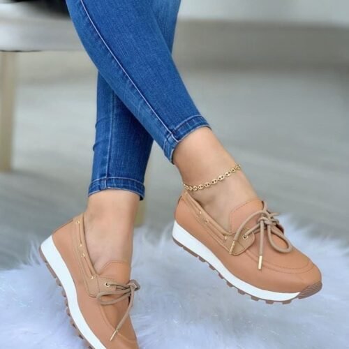 Bolichero Dama Deportivo en Cuero Vegano