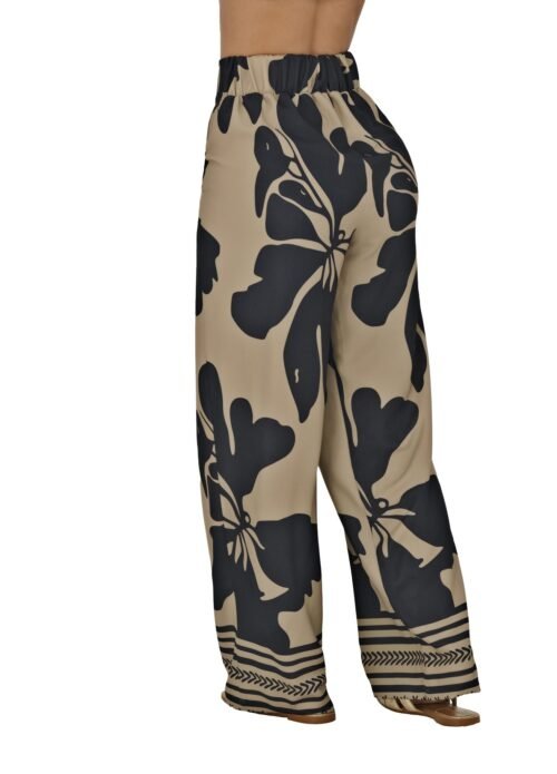 Pantalón en poliéster amplio y moderno color único tallas S a XL