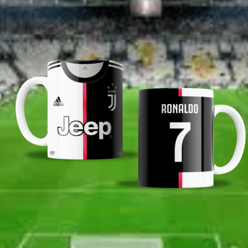 Tazas sublimadas de equipos de fútbol - Argentina, Barcelona, Real Madrid y Juventus